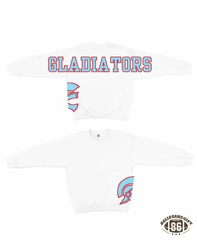 Retro Varsity Crewneck Sweatshirt, Vintage School Spirit Pullover, Oversized Casual Top