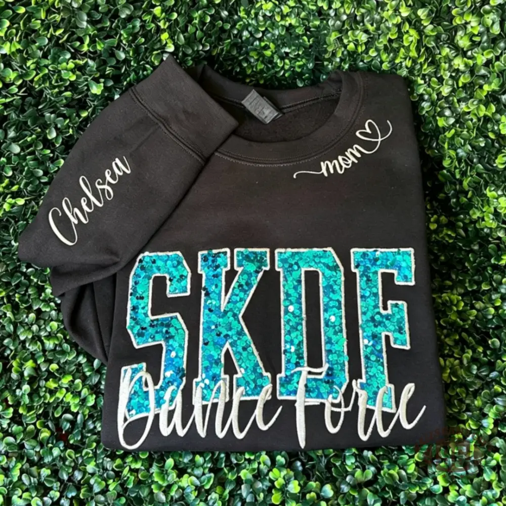 Custom Sparkly Bulldogs Cheer Mom Game Day Sweatshirt