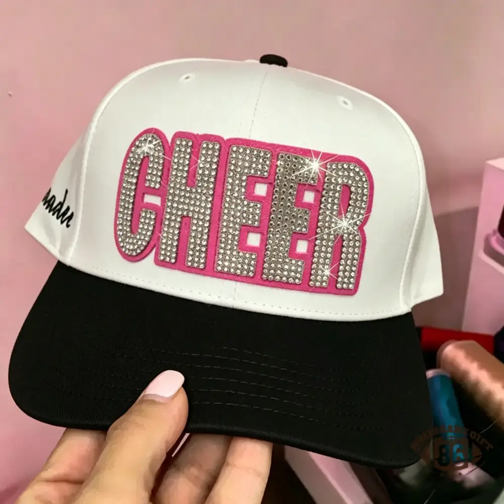 Custom Sparkly Rhinestone CHEER Trucker Hat
