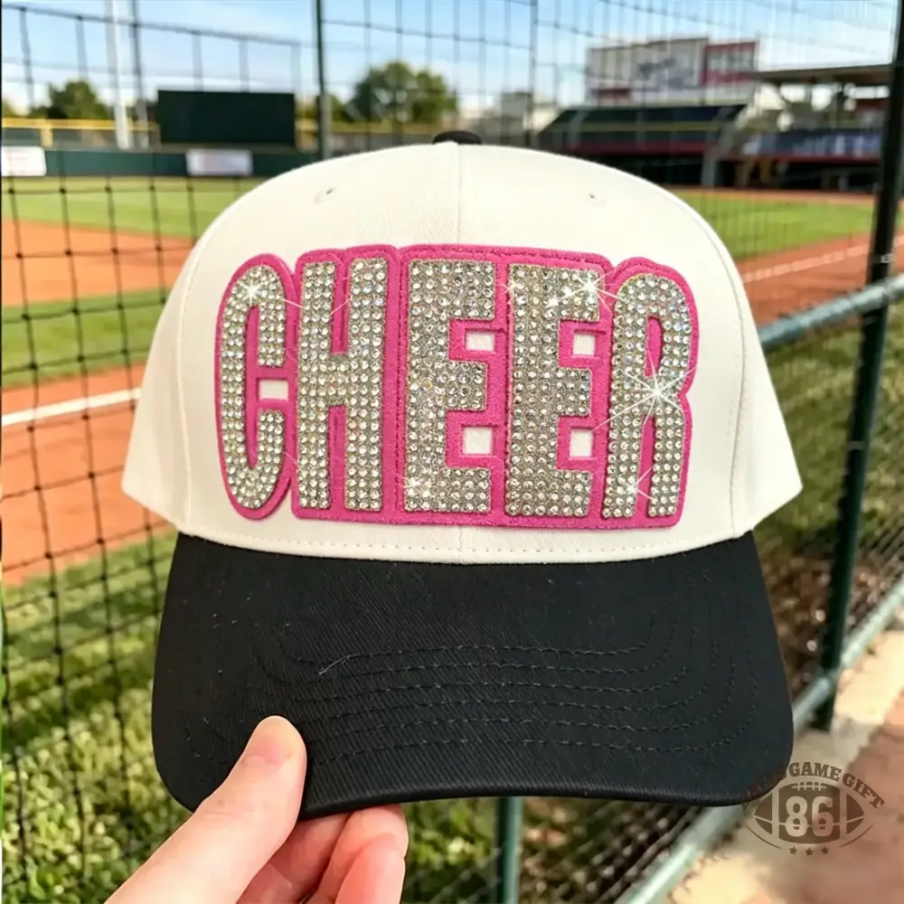 Custom Sparkly Rhinestone CHEER Trucker Hat