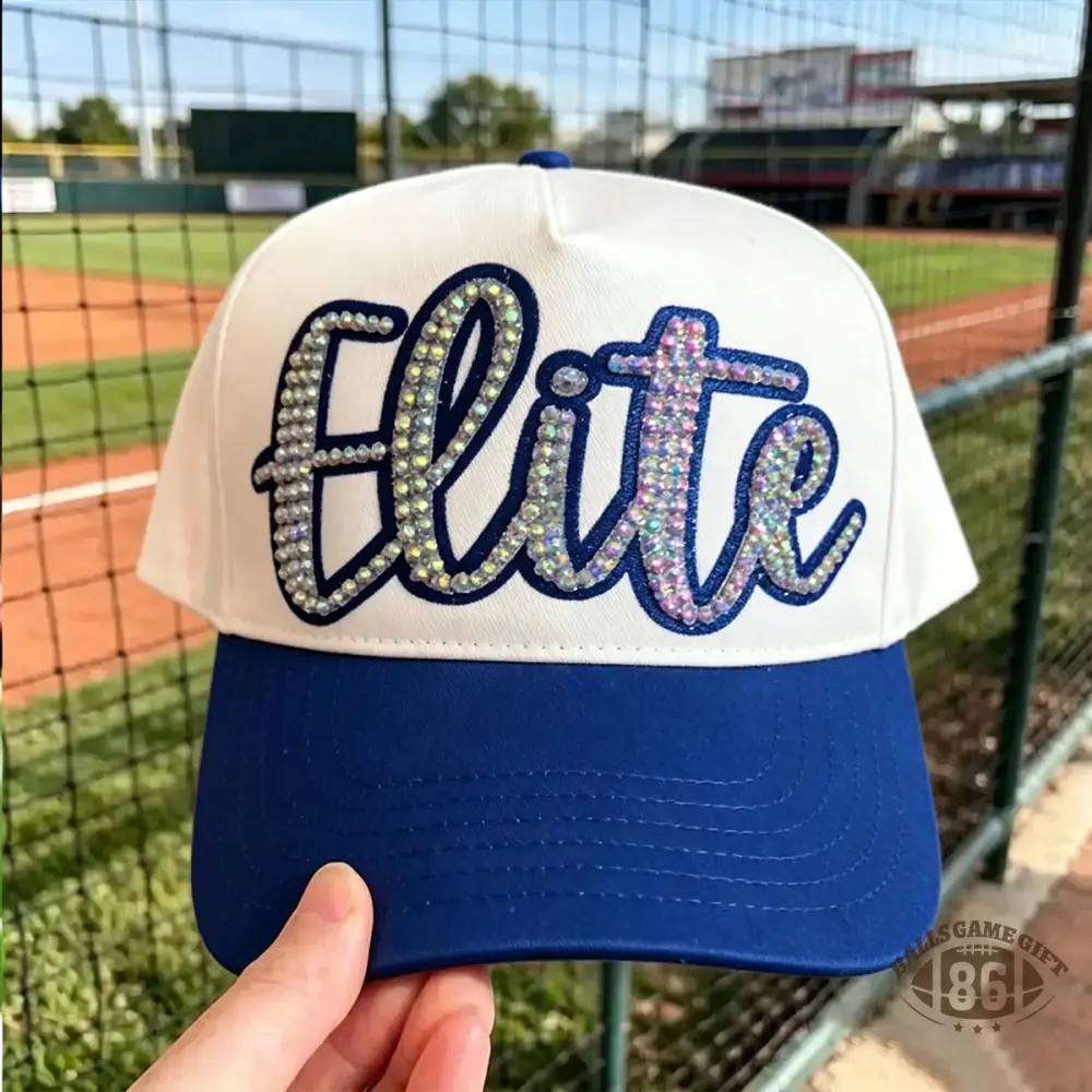 Custom Sparkly Script Trucker Hat, Two-Tone Adjustable Snapback for Sports, Softball & Casual Wear