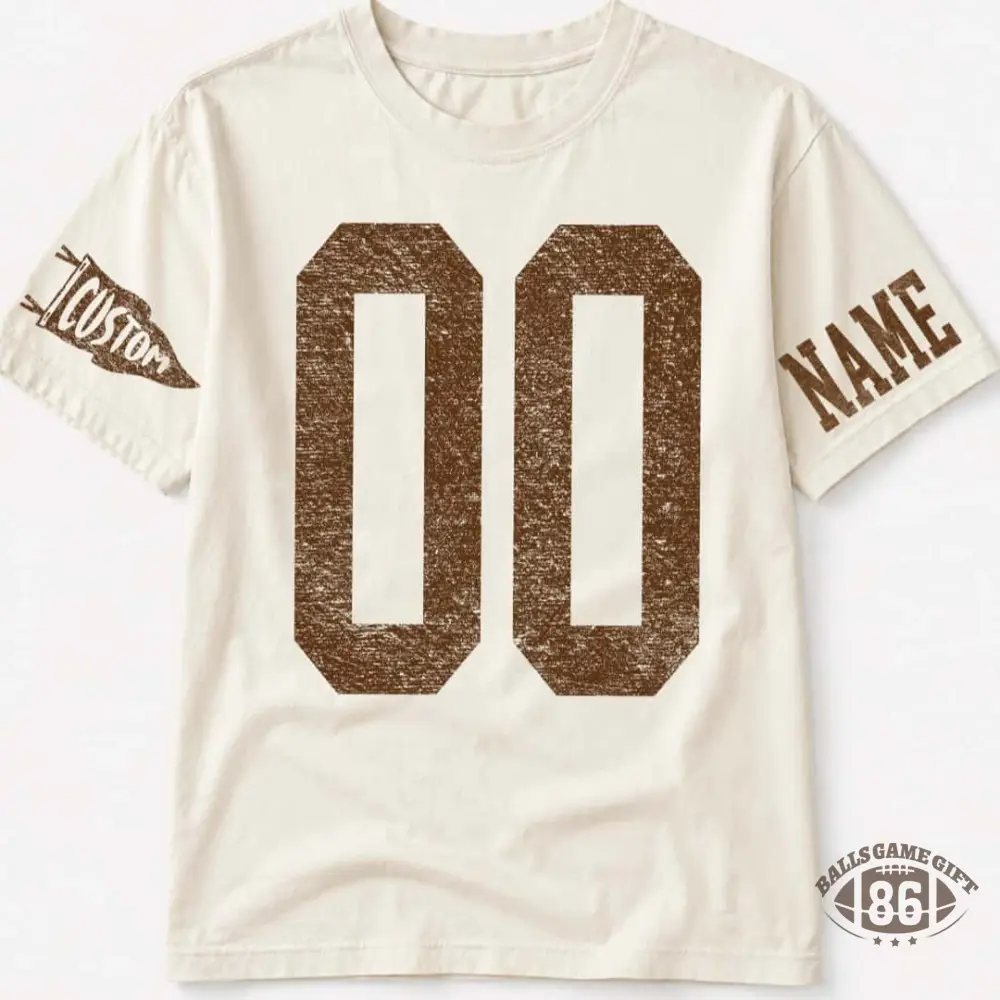 Custom Spirit Shirt | Personalized Team Initial & Number Tee | Game Day Shirt