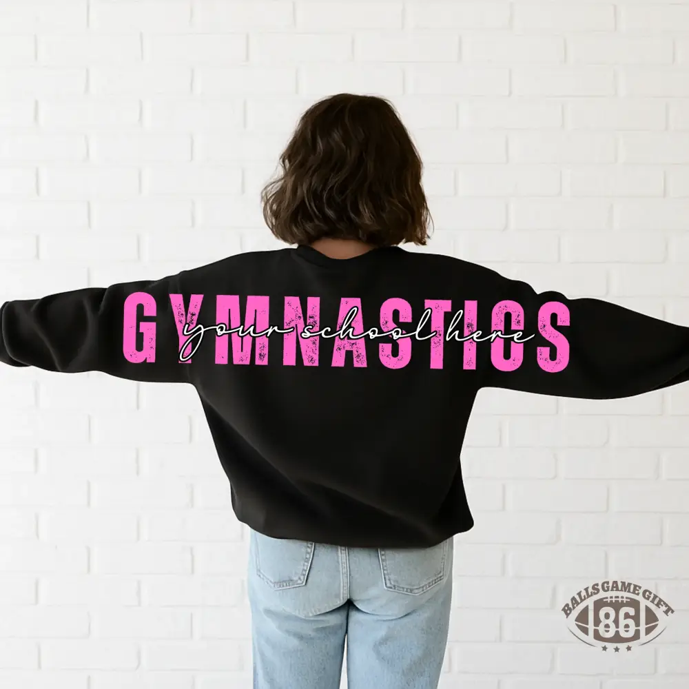 Custom Sport Name Back Print Sweatshirt, Personalized Athlete Crewneck