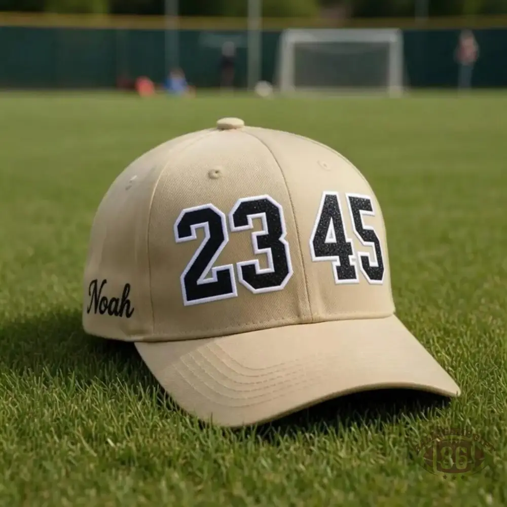 Custom Sports Number Embroidered Trucker Hat | Personalized Team Mom Cap | Baseball Softball Game Day Hat
