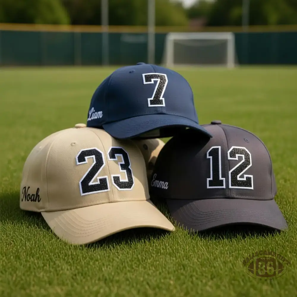 Custom Sports Number Embroidered Trucker Hat | Personalized Team Mom Cap | Baseball Softball Game Day Hat