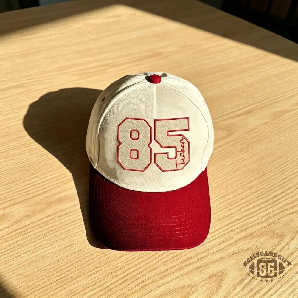 Custom Sports Number Hat | Puff Embroidered Baseball Cap | Personalized Game Day Hat