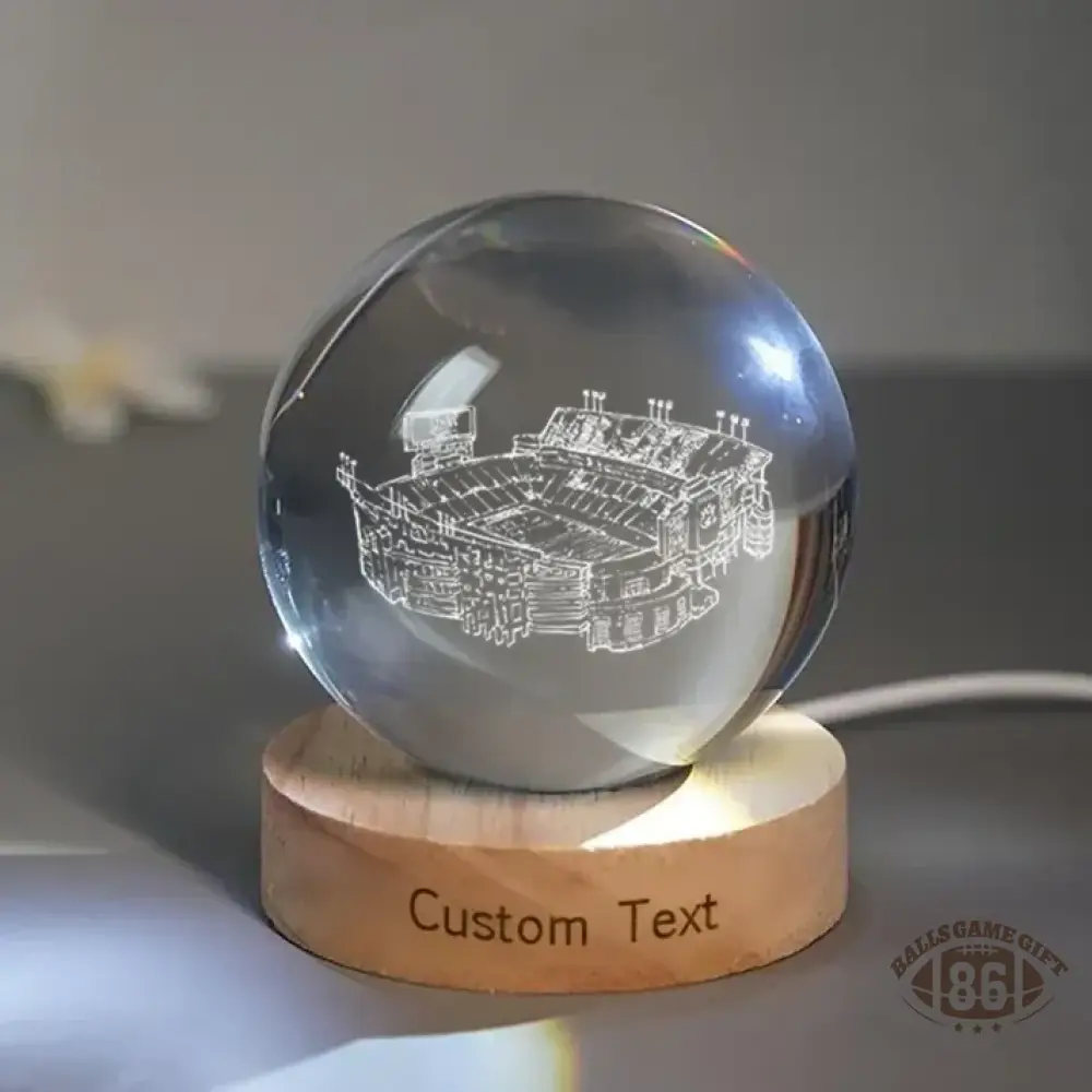 Custom Stadium 3D Spherical Crystal Ball Lamp