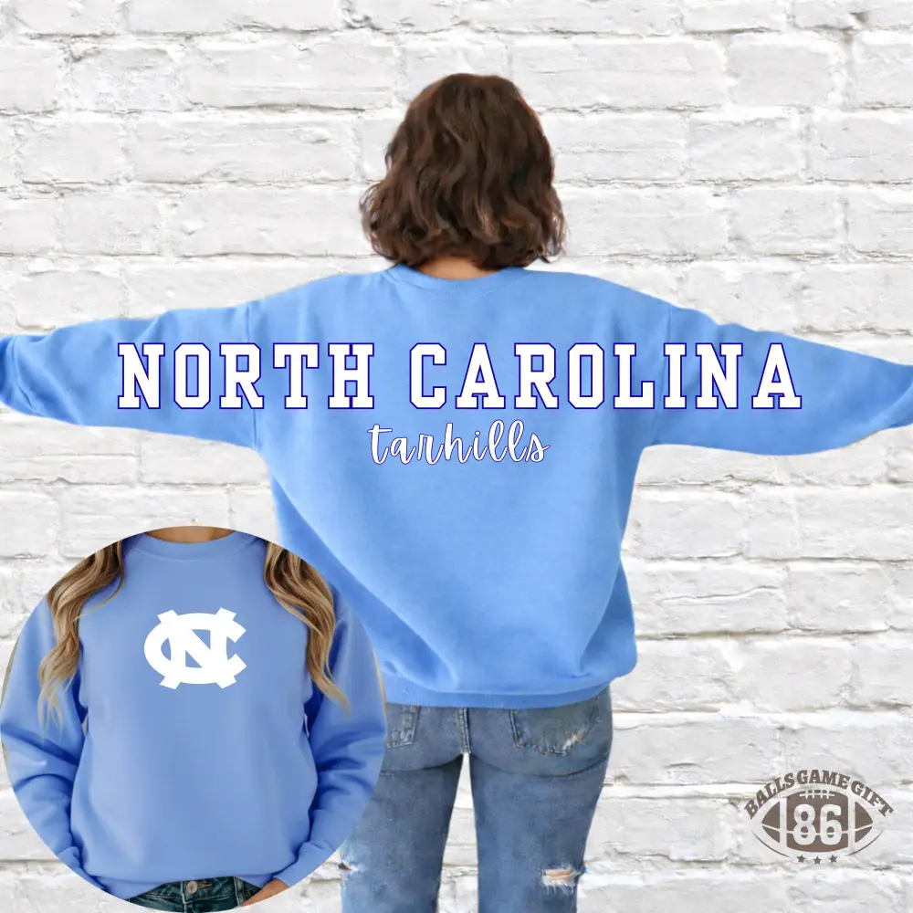 Custom State University Double Sided Print Crewneck Sweatshirt