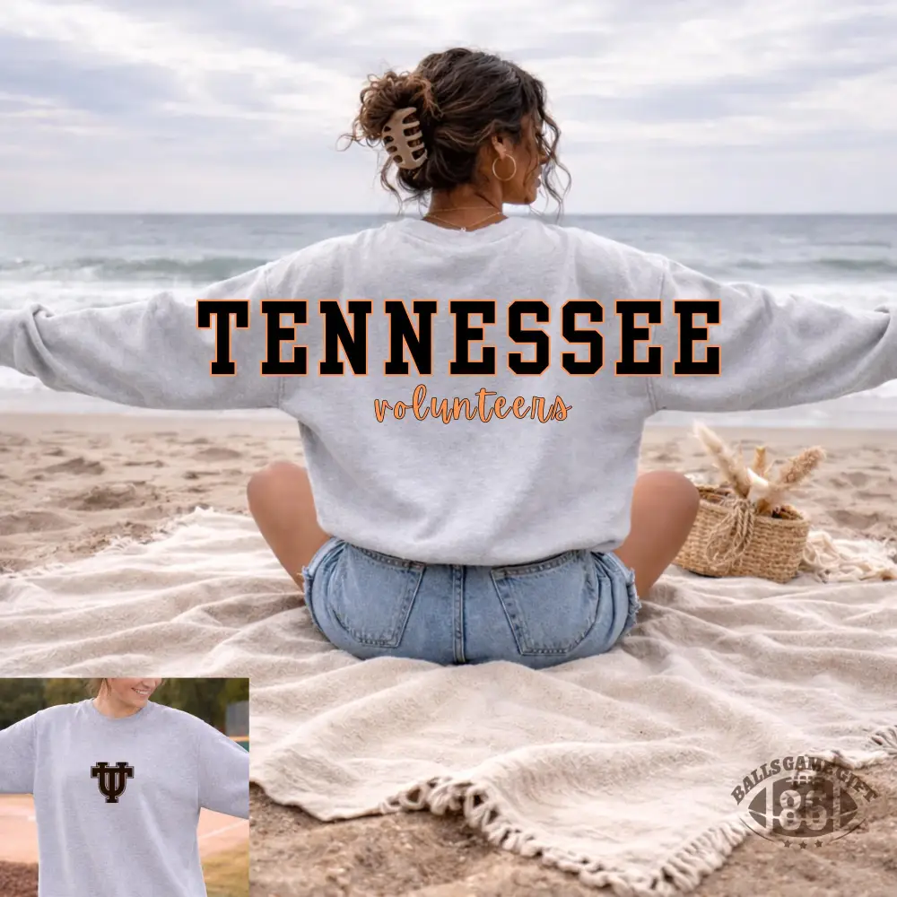 Custom State University Double Sided Print Crewneck Sweatshirt
