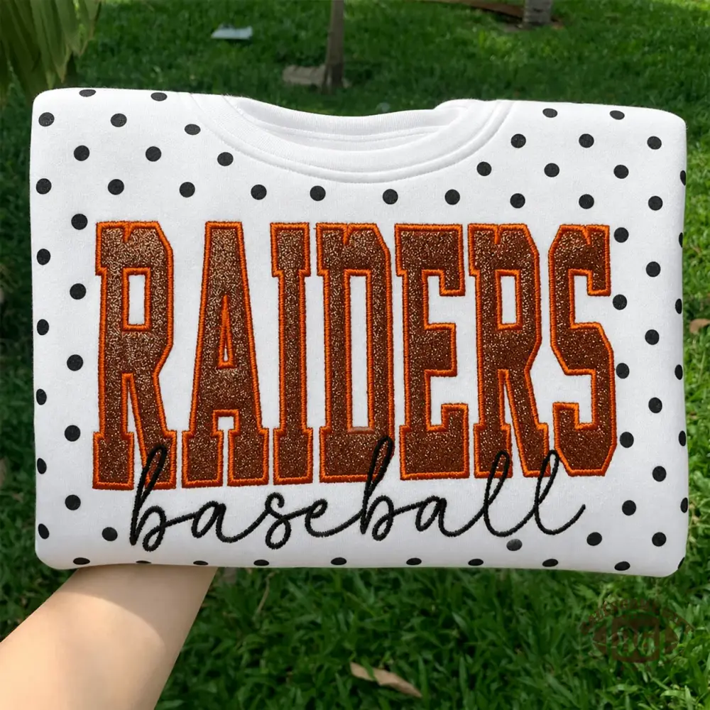 Custom Team Glitter Polka Dot Sweatshirt | Game Day Gift for Sports Mom