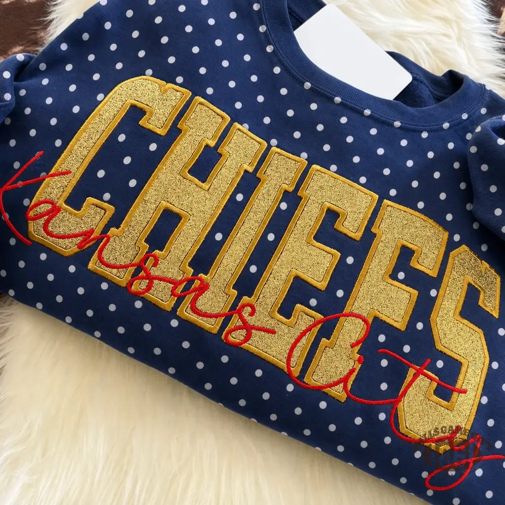 Custom Team Glitter Polka Dot Sweatshirt | Game Day Gift for Sports Mom