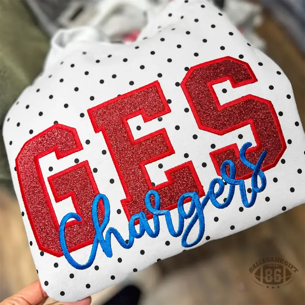 Custom Team Glitter Polka Dot Sweatshirt | Game Day Gift for Sports Mom