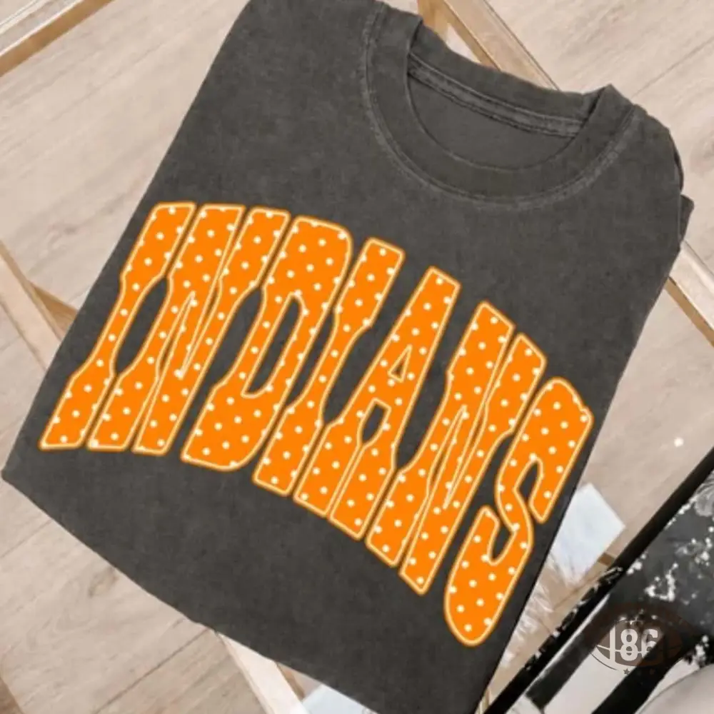 Custom Team Name Gingham Polka Dot Print T‑Shirt, Personalized School Spirit Tee