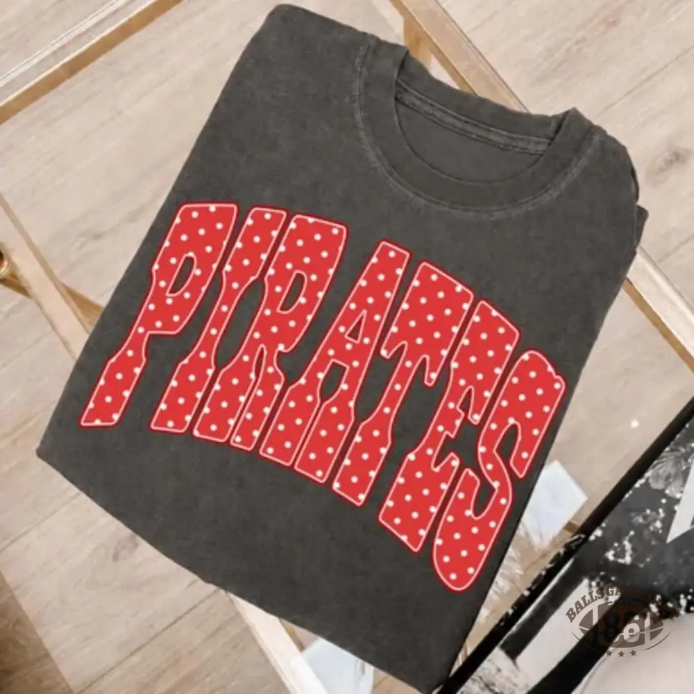 Custom Team Name Gingham Polka Dot Print T‑Shirt, Personalized School Spirit Tee