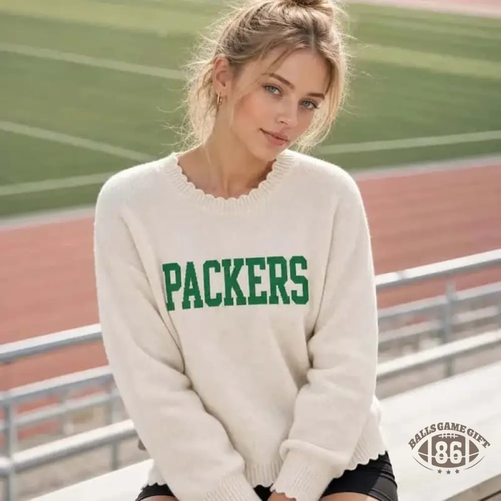 Custom Team Name Knit Sweater | Personalized Sports Mom Game Day Pullover