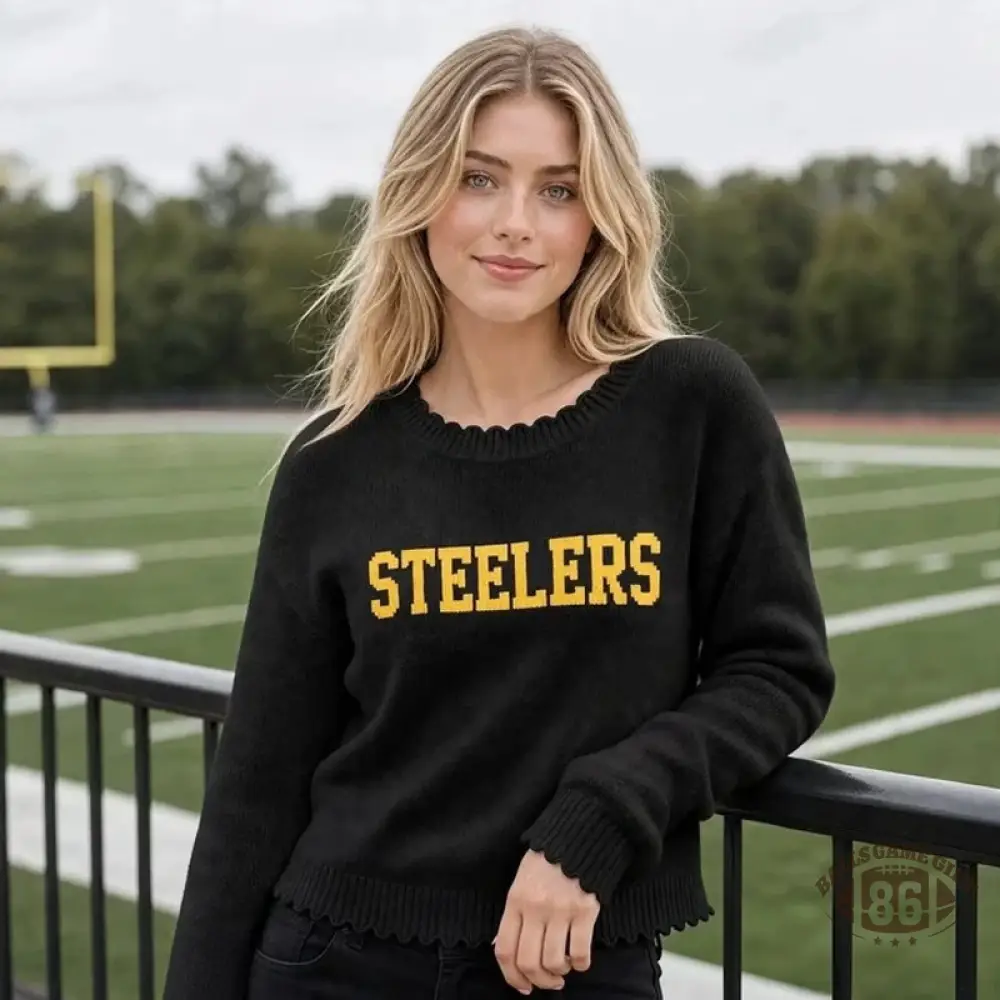 Custom Team Name Knit Sweater | Personalized Sports Mom Game Day Pullover