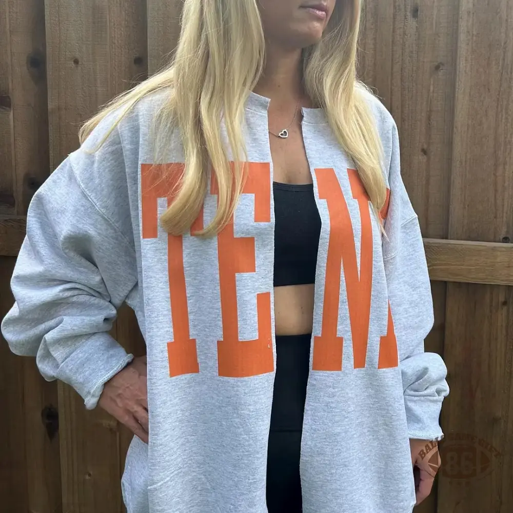 Custom Team Name Oversized Sweatshirt | Game Day Spirit Wear