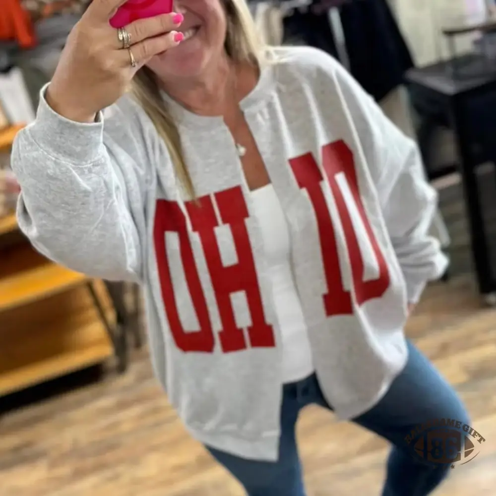 Custom Team Name Oversized Sweatshirt | Game Day Spirit Wear