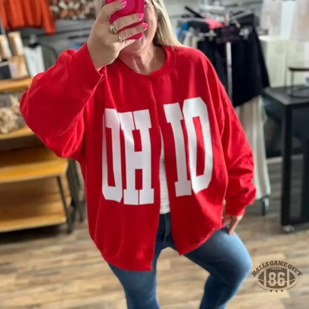 Custom Team Name Oversized Sweatshirt | Game Day Spirit Wear