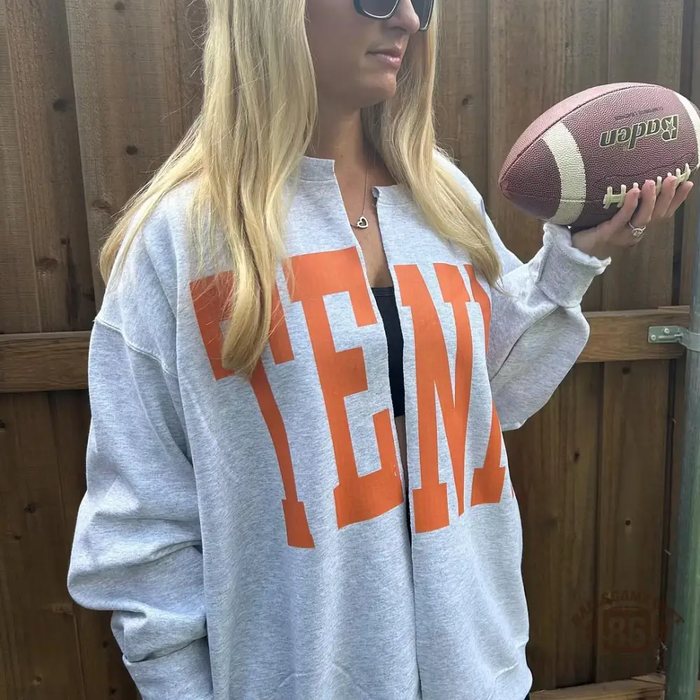 Custom Team Name Oversized Sweatshirt | Game Day Spirit Wear
