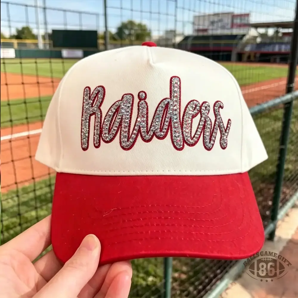 Custom Team Name Rhinestone Trucker Hat Two Tone Bling Cap For Game Day
