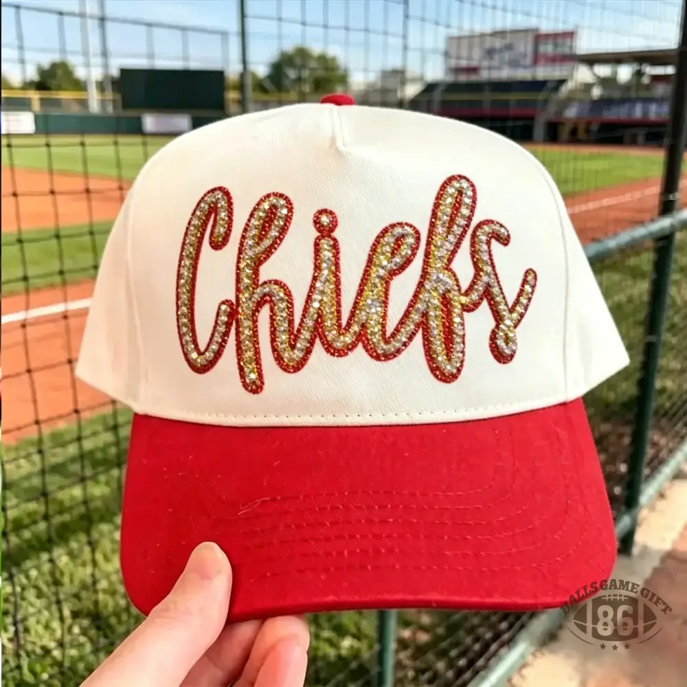 Custom Team Name Rhinestone Trucker Hat Two Tone Bling Cap For Game Day