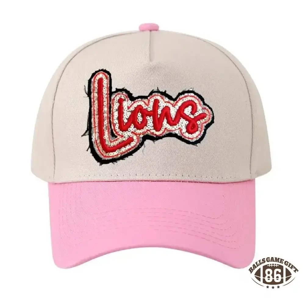 Custom Team Name Sequin Embridered Baseball Cap Sport Lover Hat
