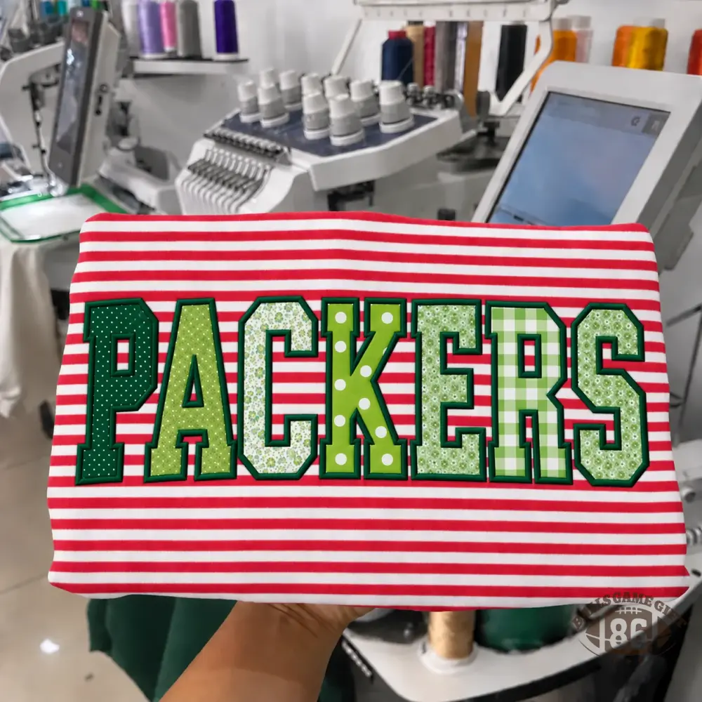 Custom Team Name Stripe Mockneck Sweatshirt | Patchwork Varsity Applique