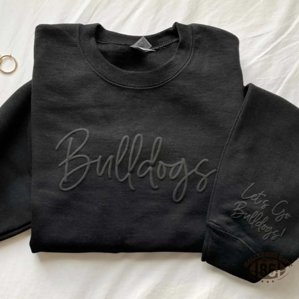 Custom Team Name Sweatshirt with Sleeve Print | Personalized School Mascot Crewneck | Puff Print School Spirit Game Day Sweater