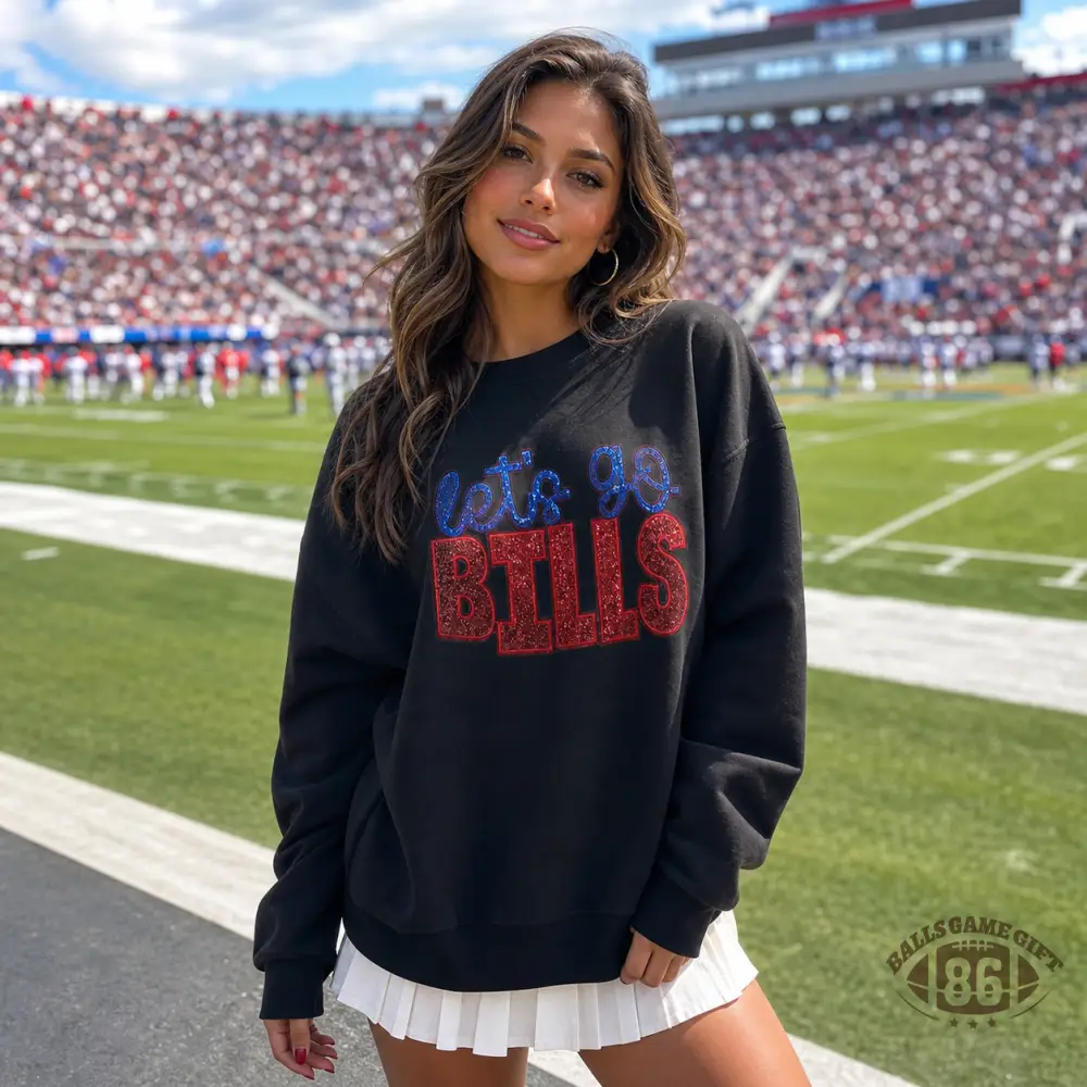 Custom Team Slogan Sequin Hoodie | Personalized Football Fan Game Day Sweatshirt