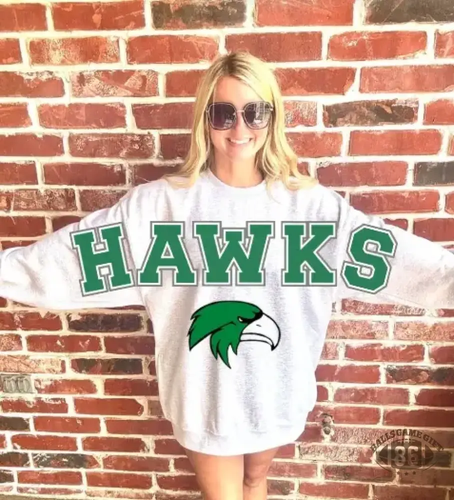 Custom Team Sweatshirt Letters Across Sleeves Game Day