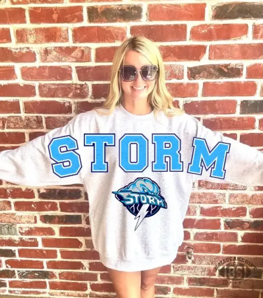 Custom Team Sweatshirt Letters Across Sleeves Game Day