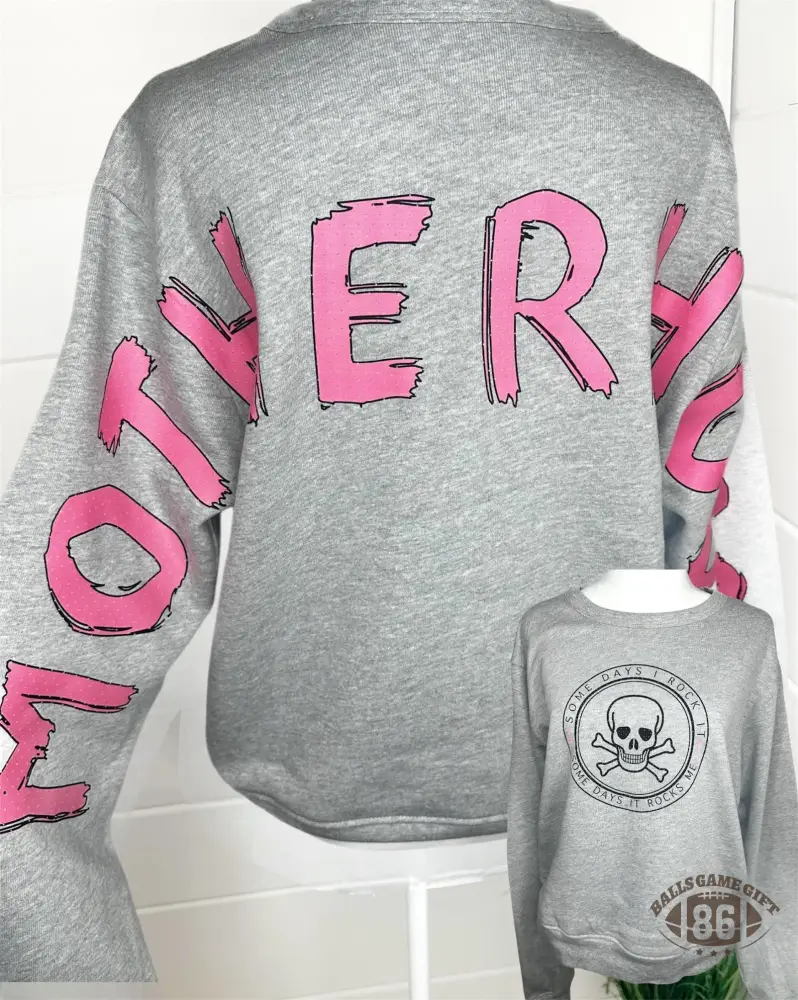 Custom Two-Sided Arch Team Sweatshirt, Retro Game Day Oversized Crewneck