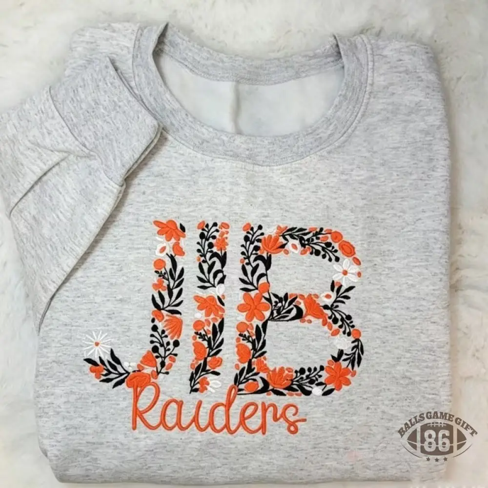 Custom Two-Tone Embroidered Cheer Mom Sweatshirt with Glitter Bow