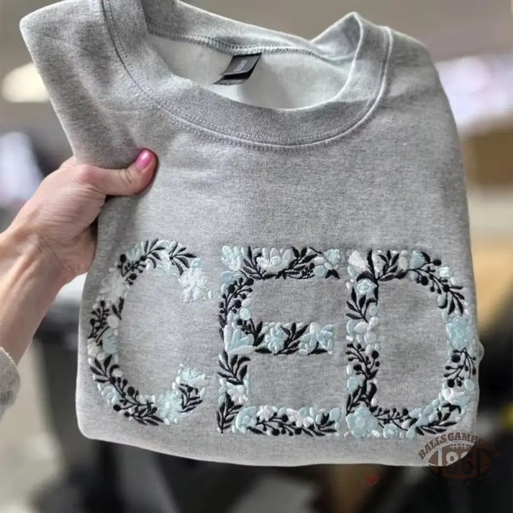 Custom Two-Tone Embroidered Cheer Mom Sweatshirt with Glitter Bow