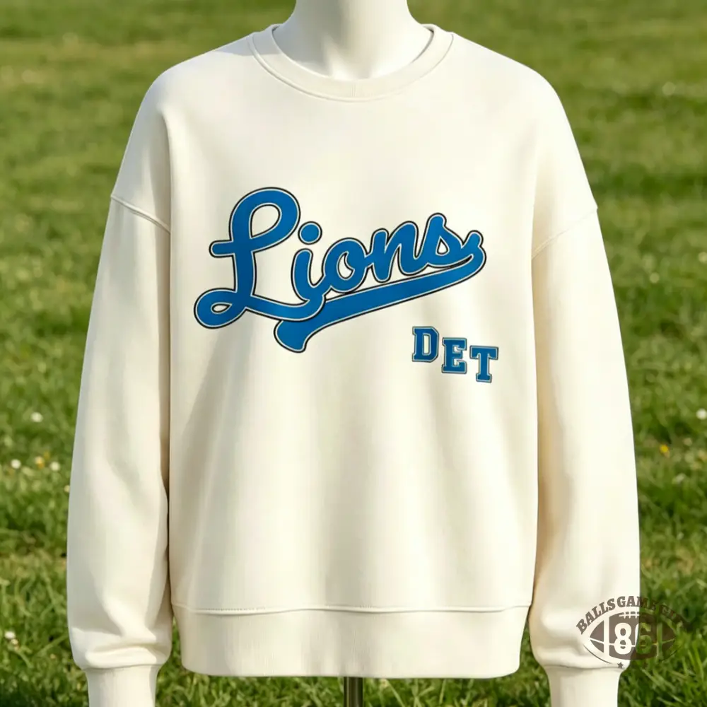 Custom understated design Letter Print Cream Crewneck Sweatshirt
