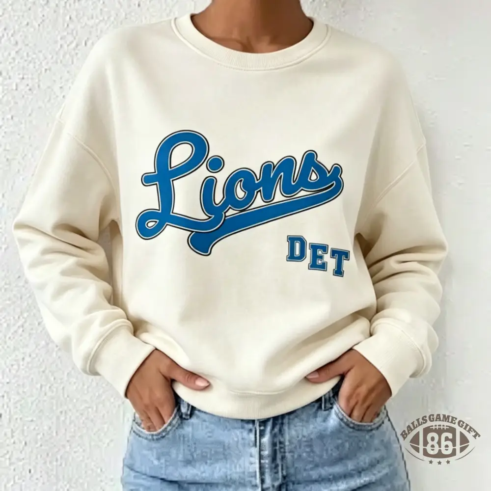 Custom understated design Letter Print Cream Crewneck Sweatshirt