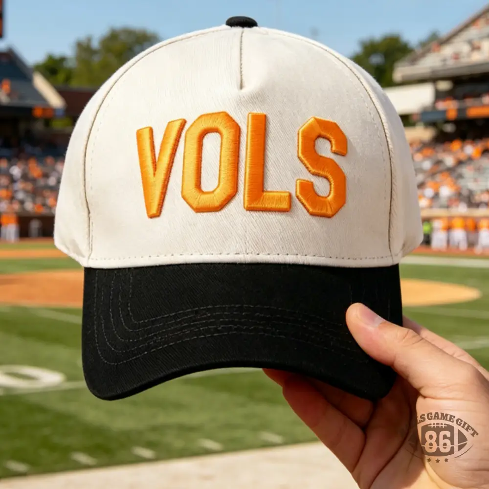 Custom Unisex VOLS Embroidered Two-Tone Baseball Cap