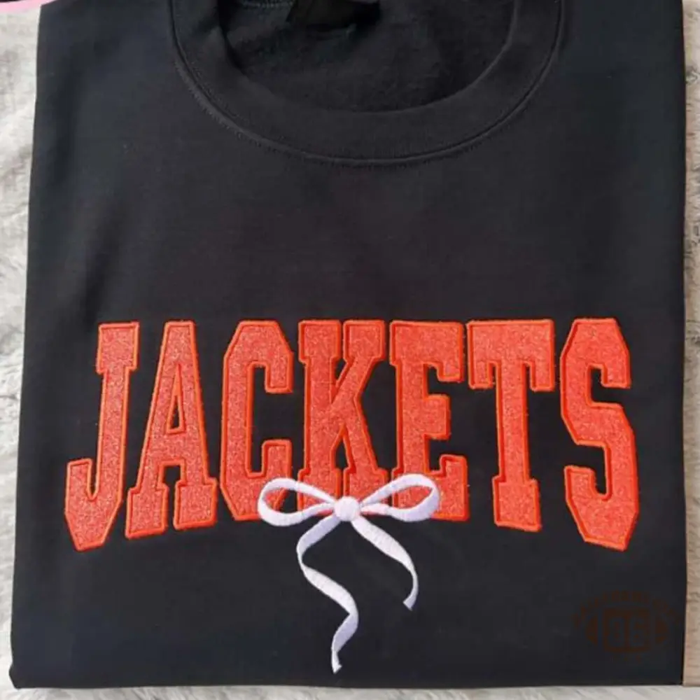 [Copy]Custom Bulldogs Embroidered Sweatshirt – 3D Puff Custom School Spirit Shirt