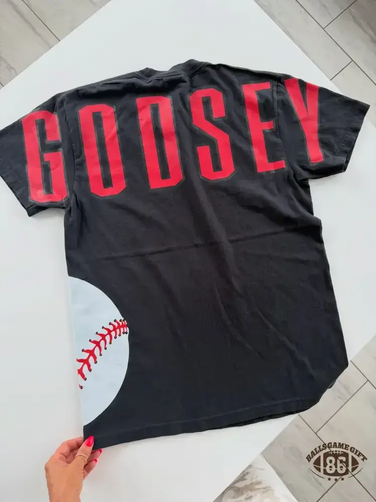Custom Varsity Letter Side Seam Tee | Oversized Collegiate Game Day T-Shirt
