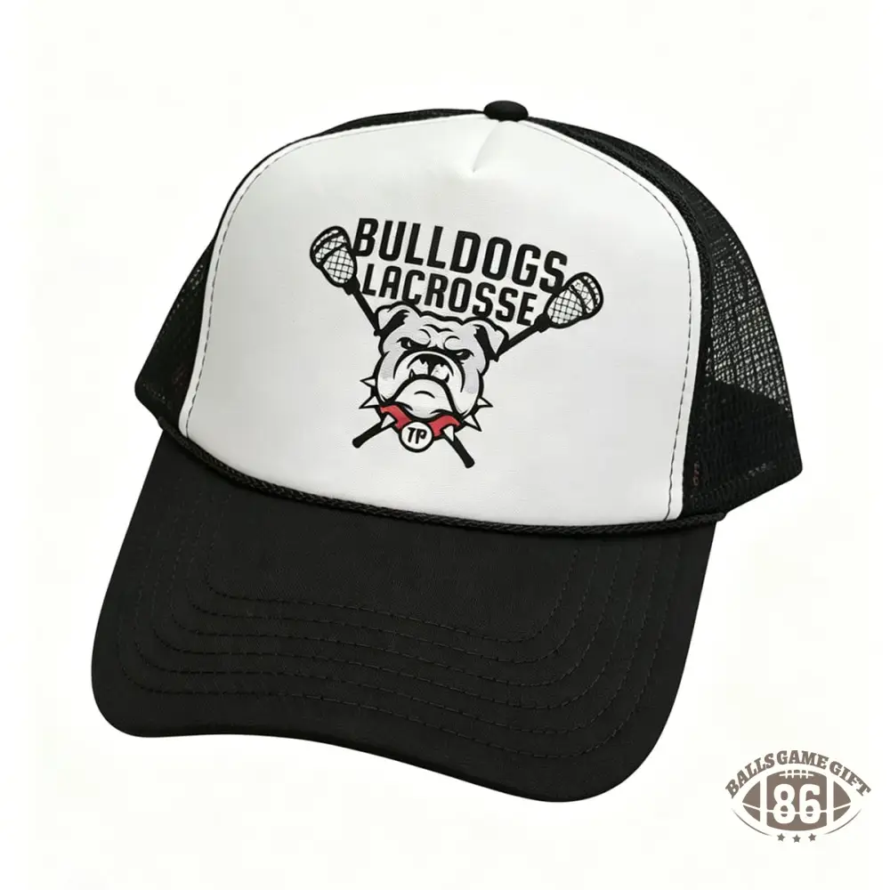 Custom Vintage Mascot Lacrosse Mesh Trucker Hat