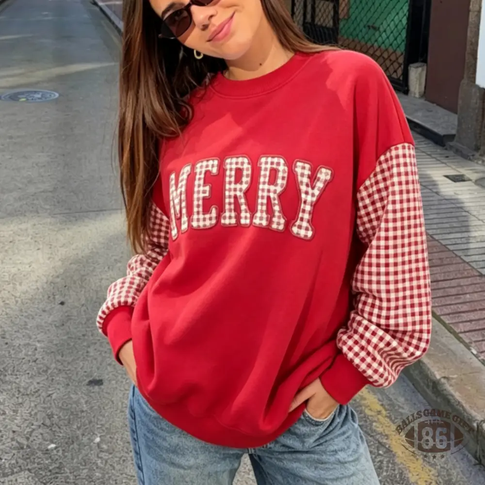 Custom Vintage Patchwork Sleeve Sweatshirt, Personalized Embroidered Letter Crewneck, Retro Oversized Pullover
