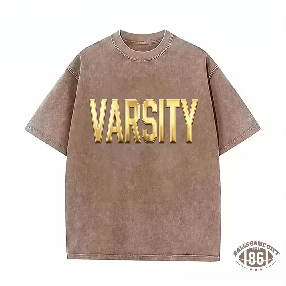 Custom Metallic Puff Dance Washed T-Shirt Retro Dance Lover Casual Shirt