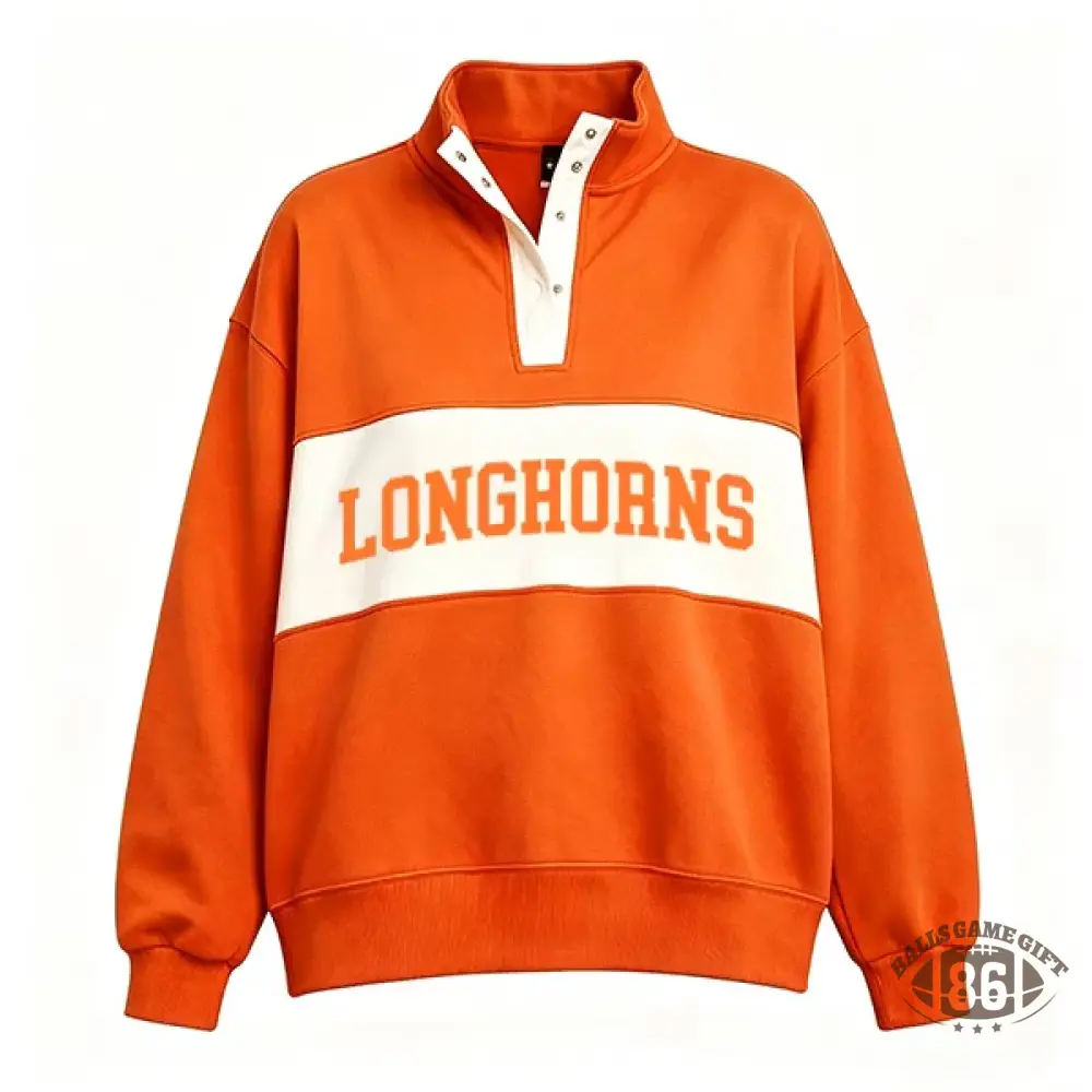 Customizable Snap Pullover Sweatshirt, Custom Team & School Name Print, Game‑Day Fan Apparel