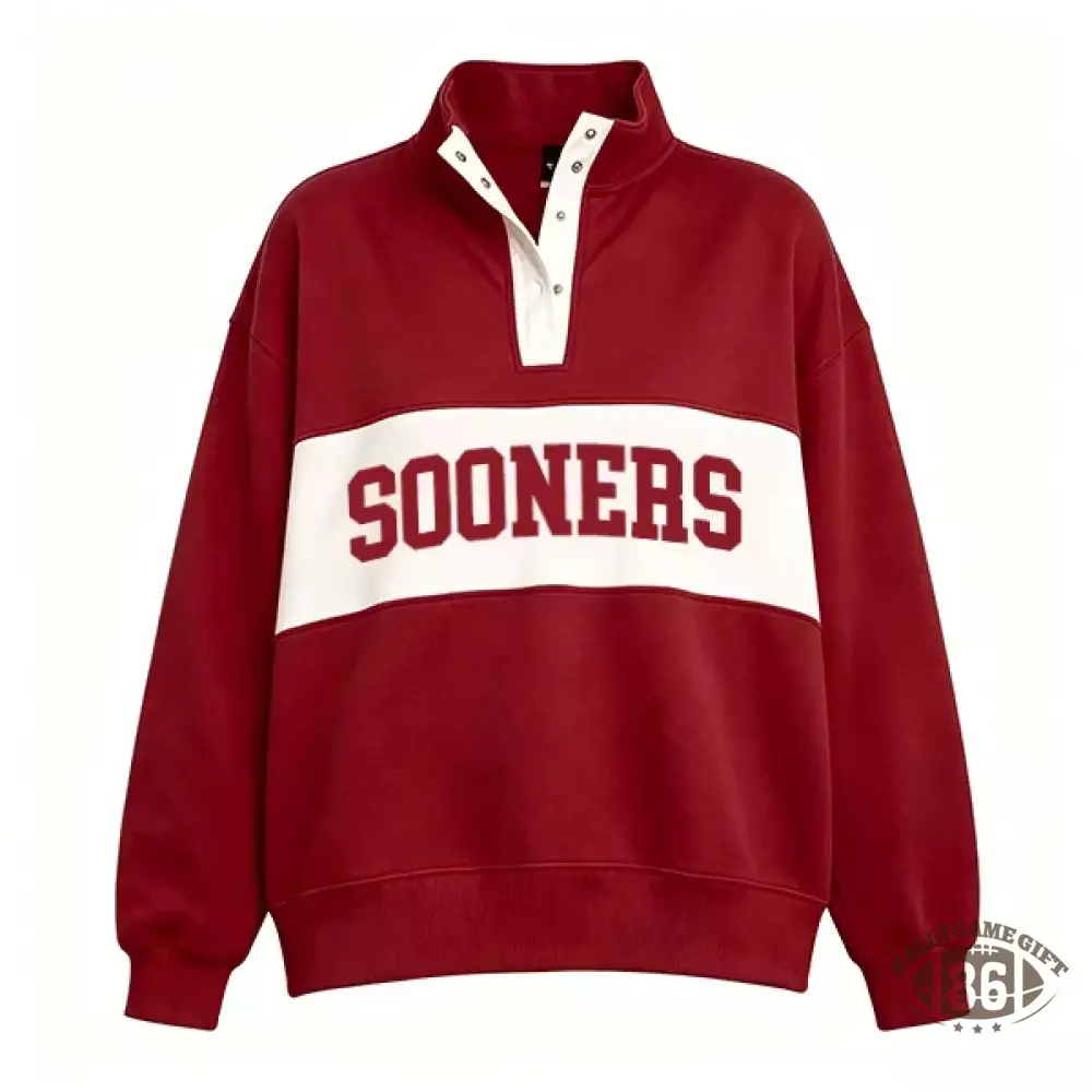 Customizable Snap Pullover Sweatshirt, Custom Team & School Name Print, Game‑Day Fan Apparel