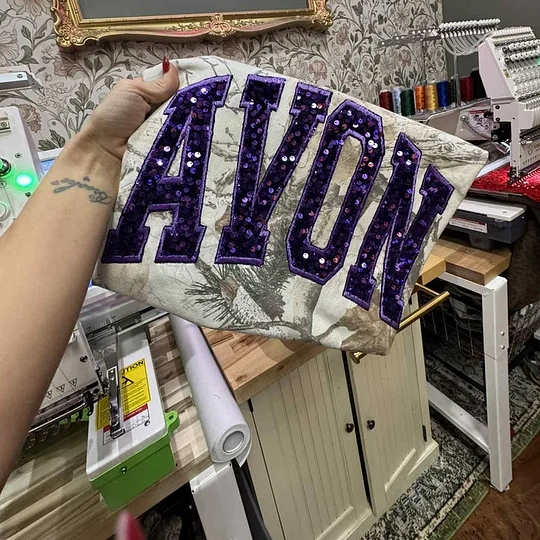 Personalized Vintage Wash Style Sequin Glitter Letters Name or Team Sweatshirt ,T-shirt