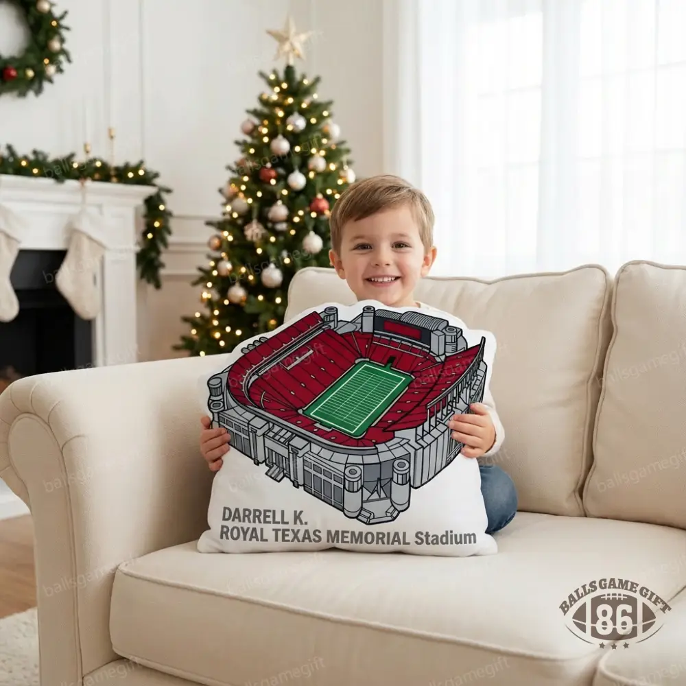 Darrell K Royal Memorial Stadium Plush Pillow