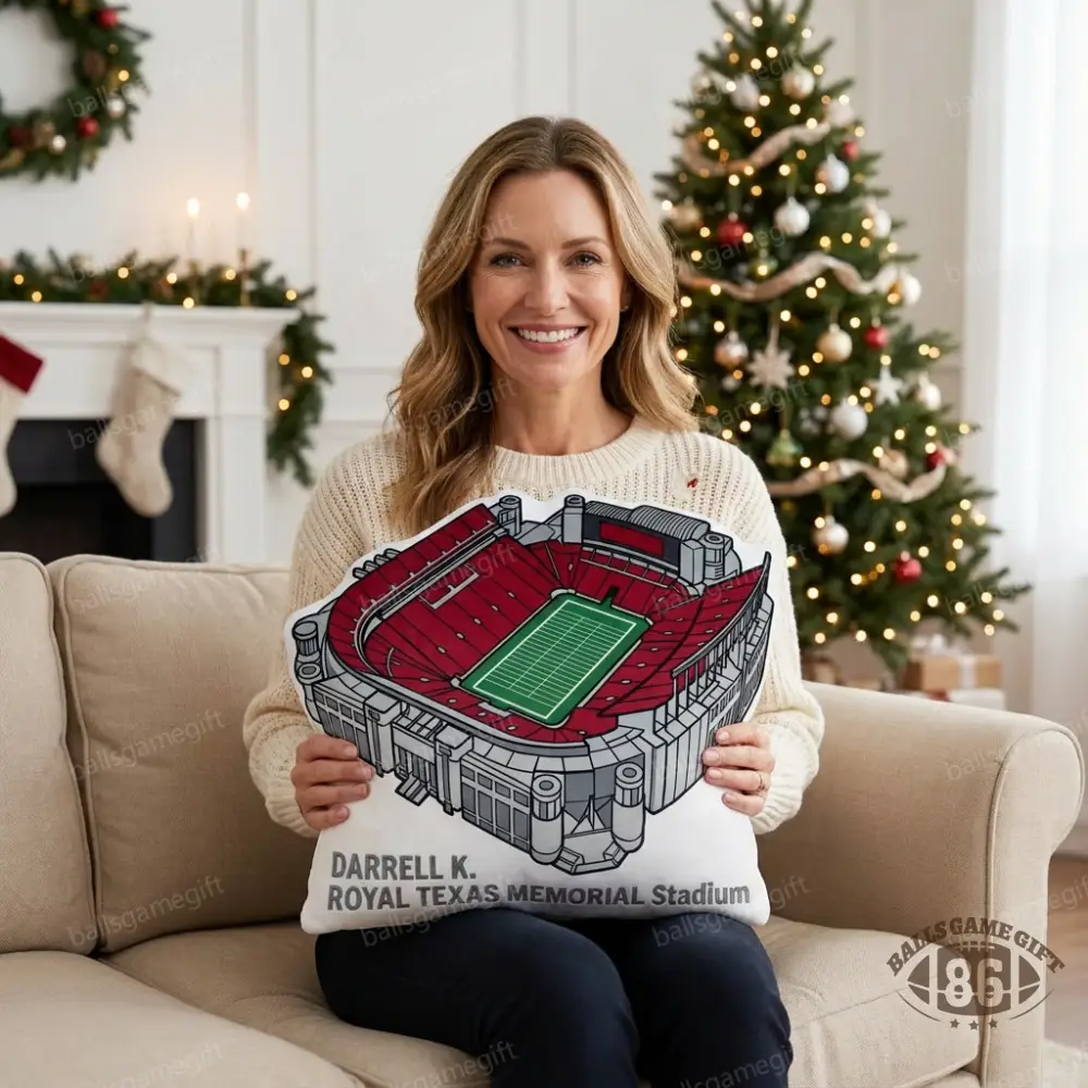 Darrell K Royal Memorial Stadium Plush Pillow