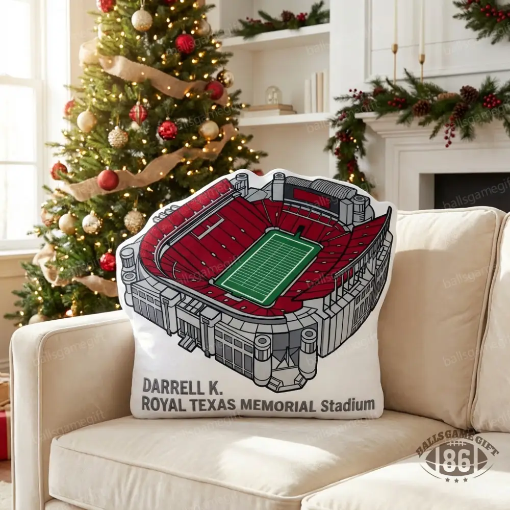 Darrell K Royal Memorial Stadium Plush Pillow