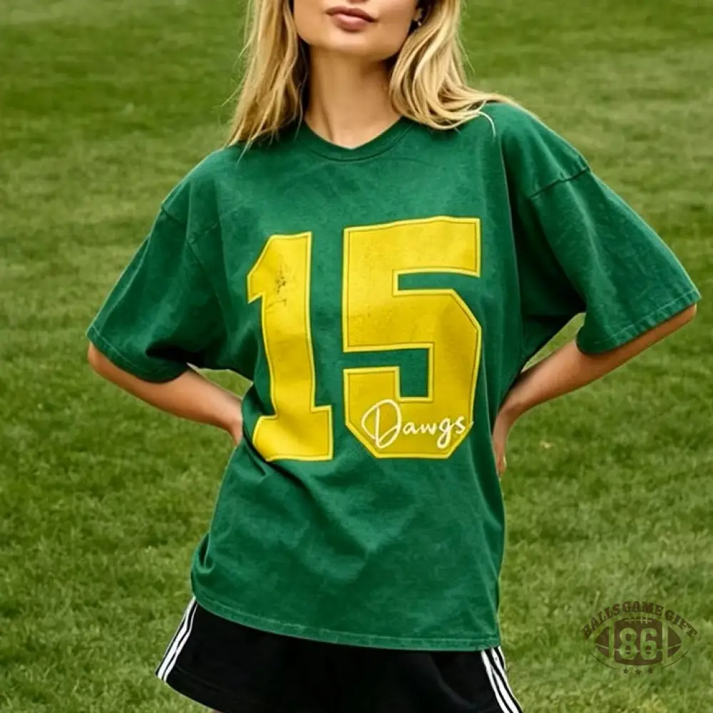 Custom Sports Number T-Shirt, Vintage Washed Team Spirit Casual Top